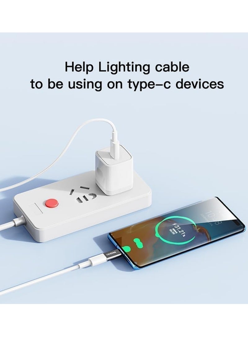 Chappeline OT1 Lightening to Type-C USB2.0 Super Fast Data Transmission - Black - Image 5